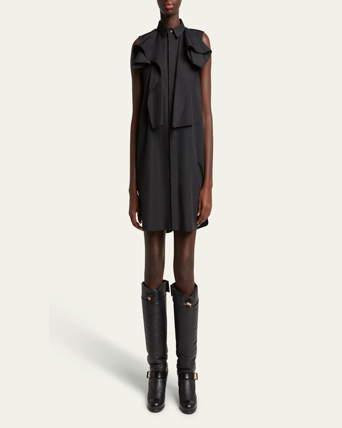sacai-BLACK-Ruffle-High-Neck- sacai-BLACK-Ruffle-High-Neck-