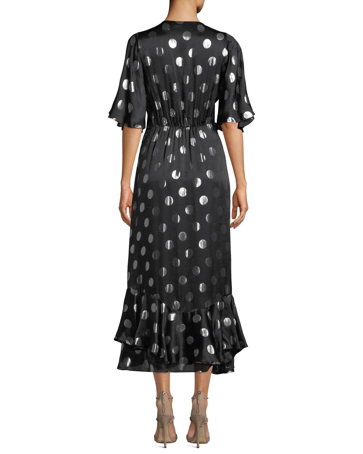 sareth dot wrap dress