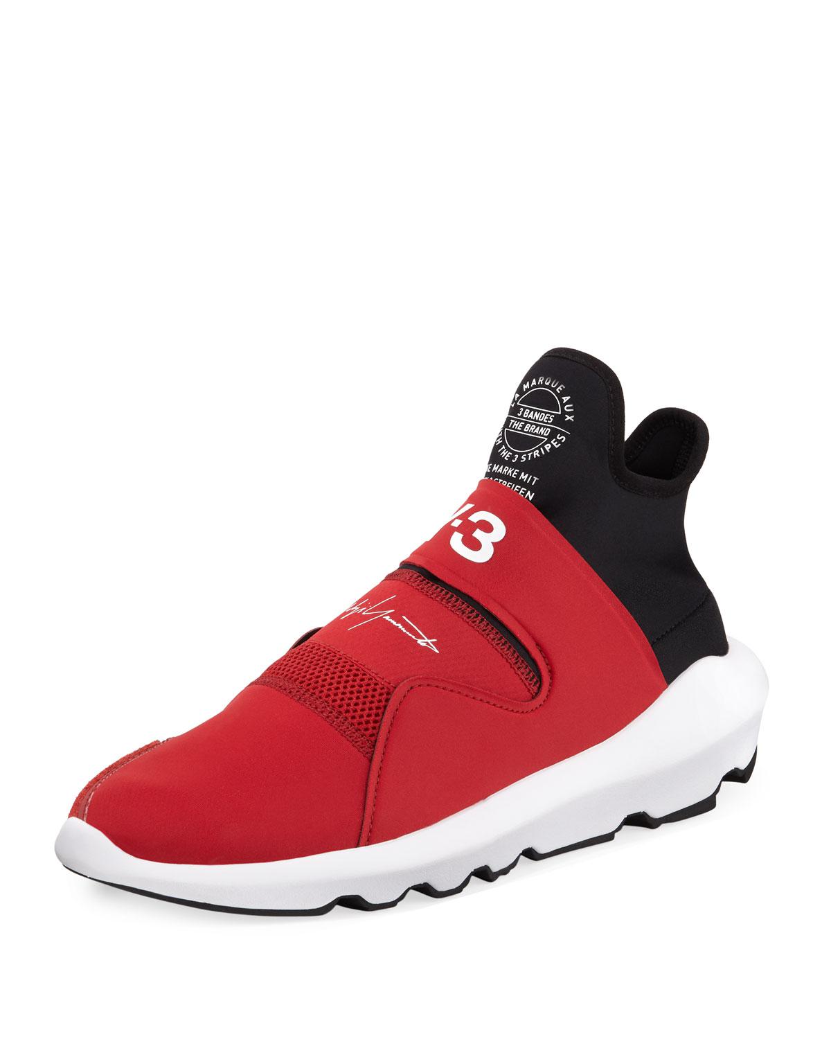 y3 red high tops