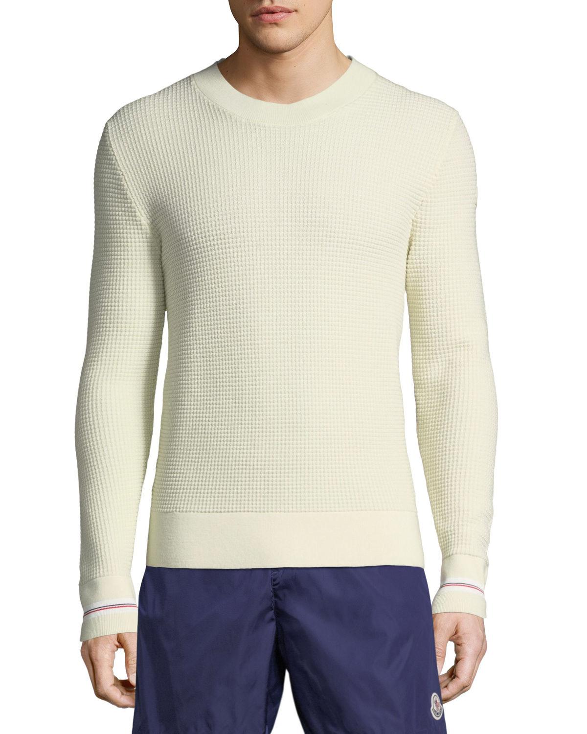 windsor color block waffle knit pullover