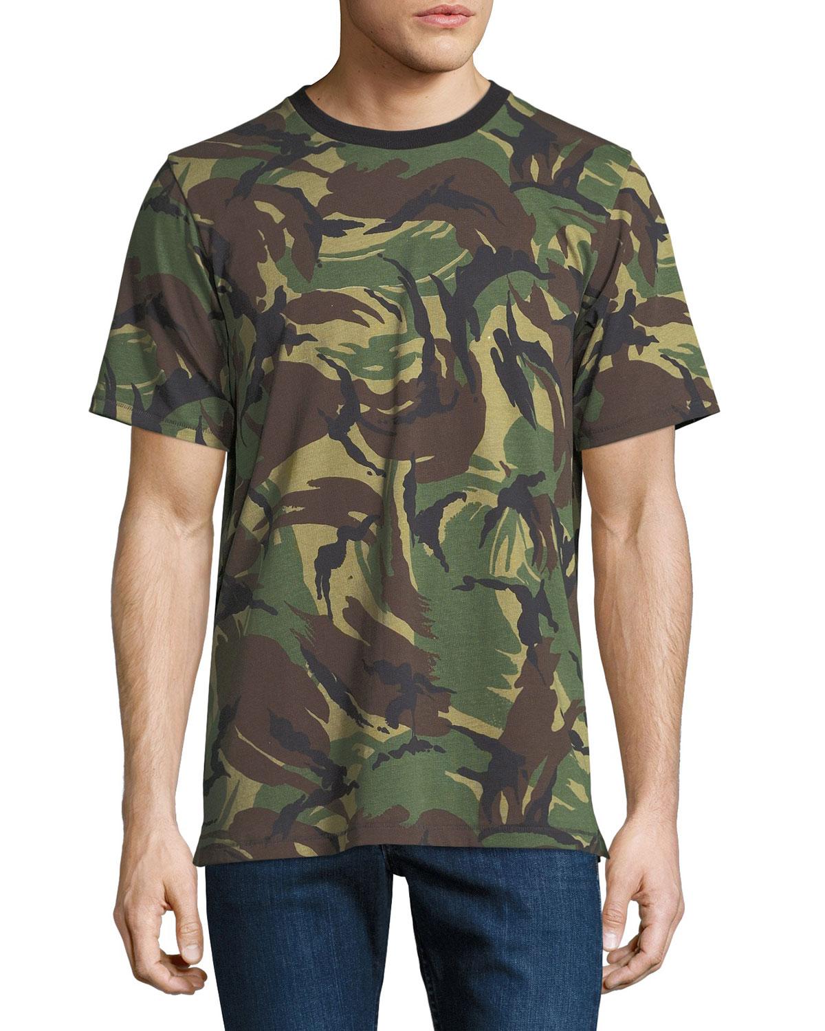 Lyst - Rag & Bone Camouflage Ringer T-shirt in Green for Men