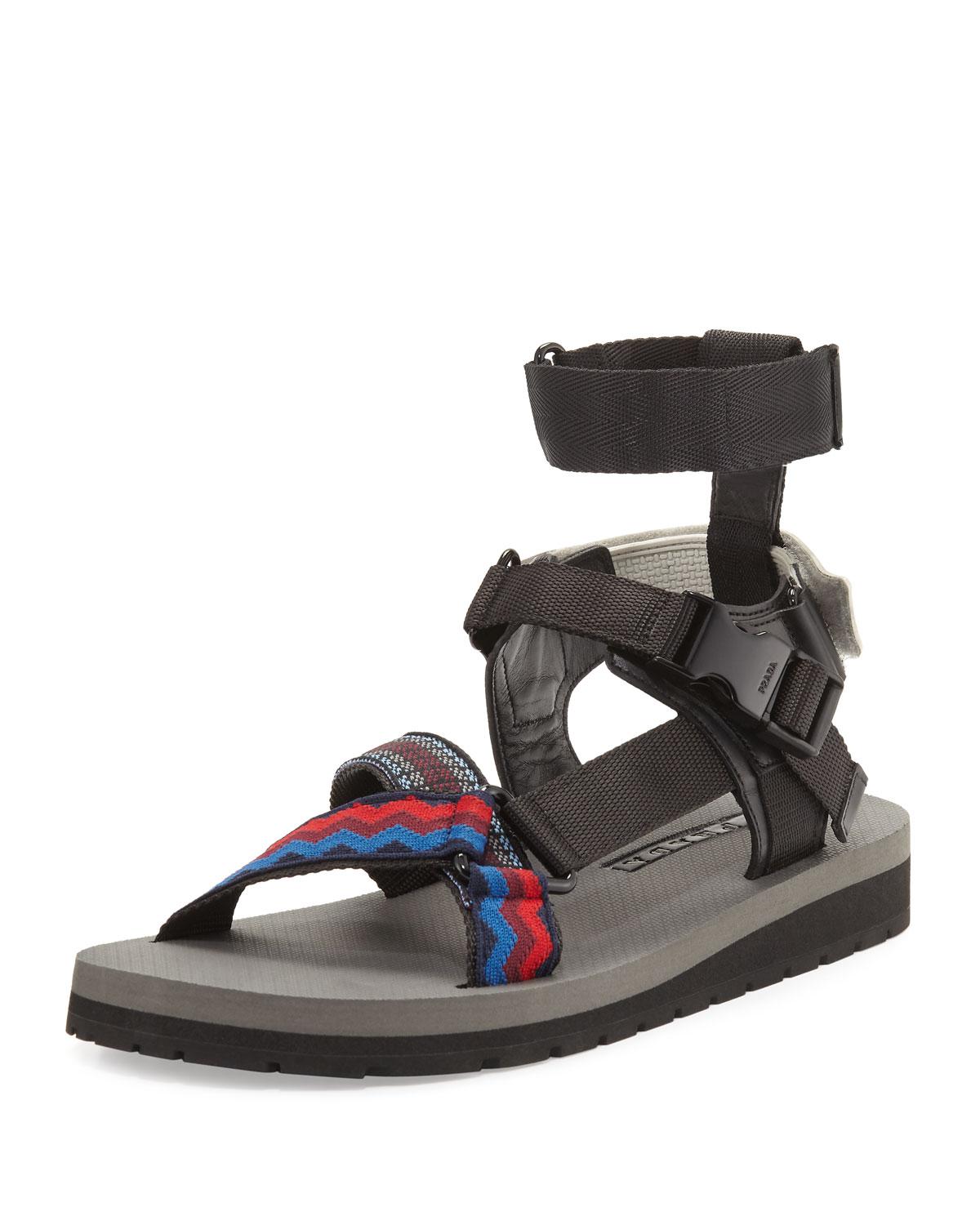 prada linea rossa sandals