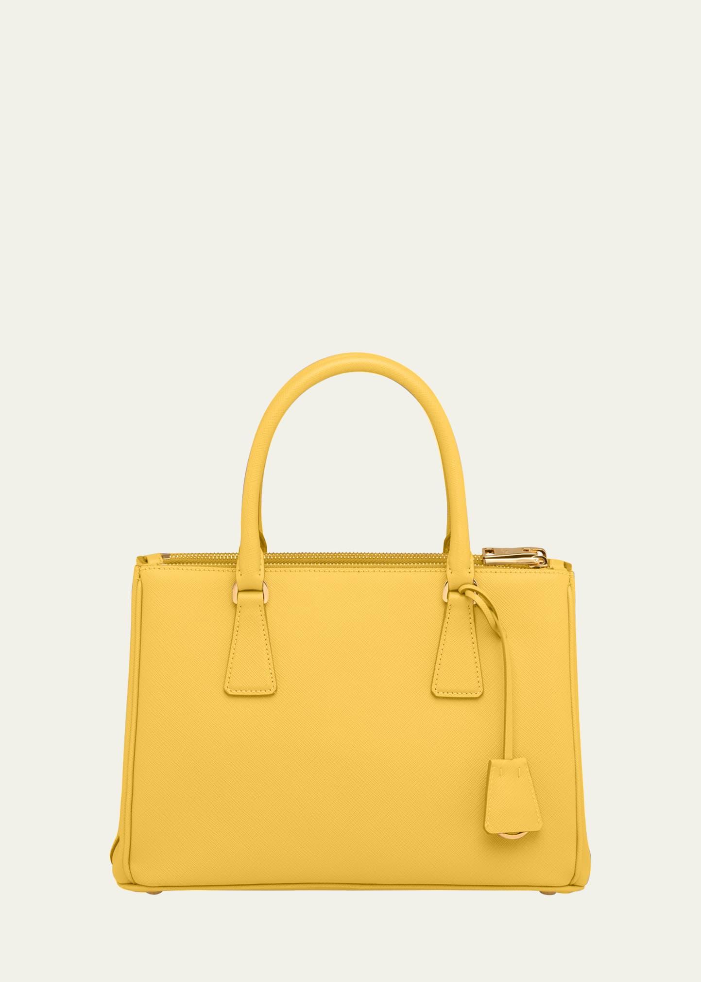 Prada Saffiano Leather Mini Bag in Yellow