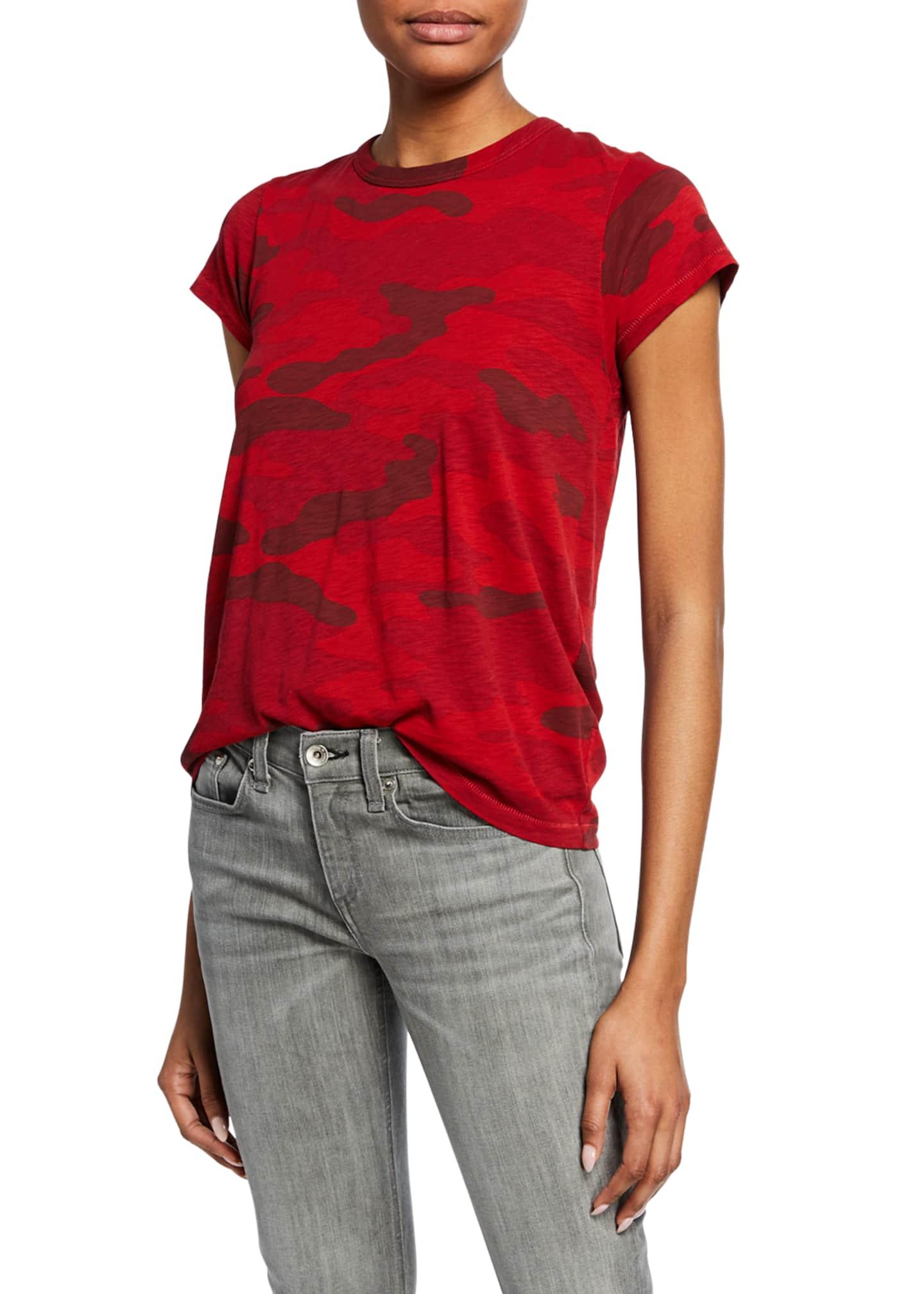 rag and bone red camo t shirt