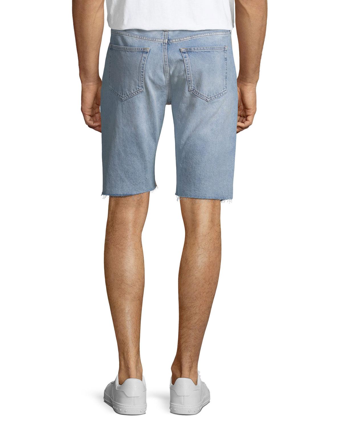 balenciaga denim shorts