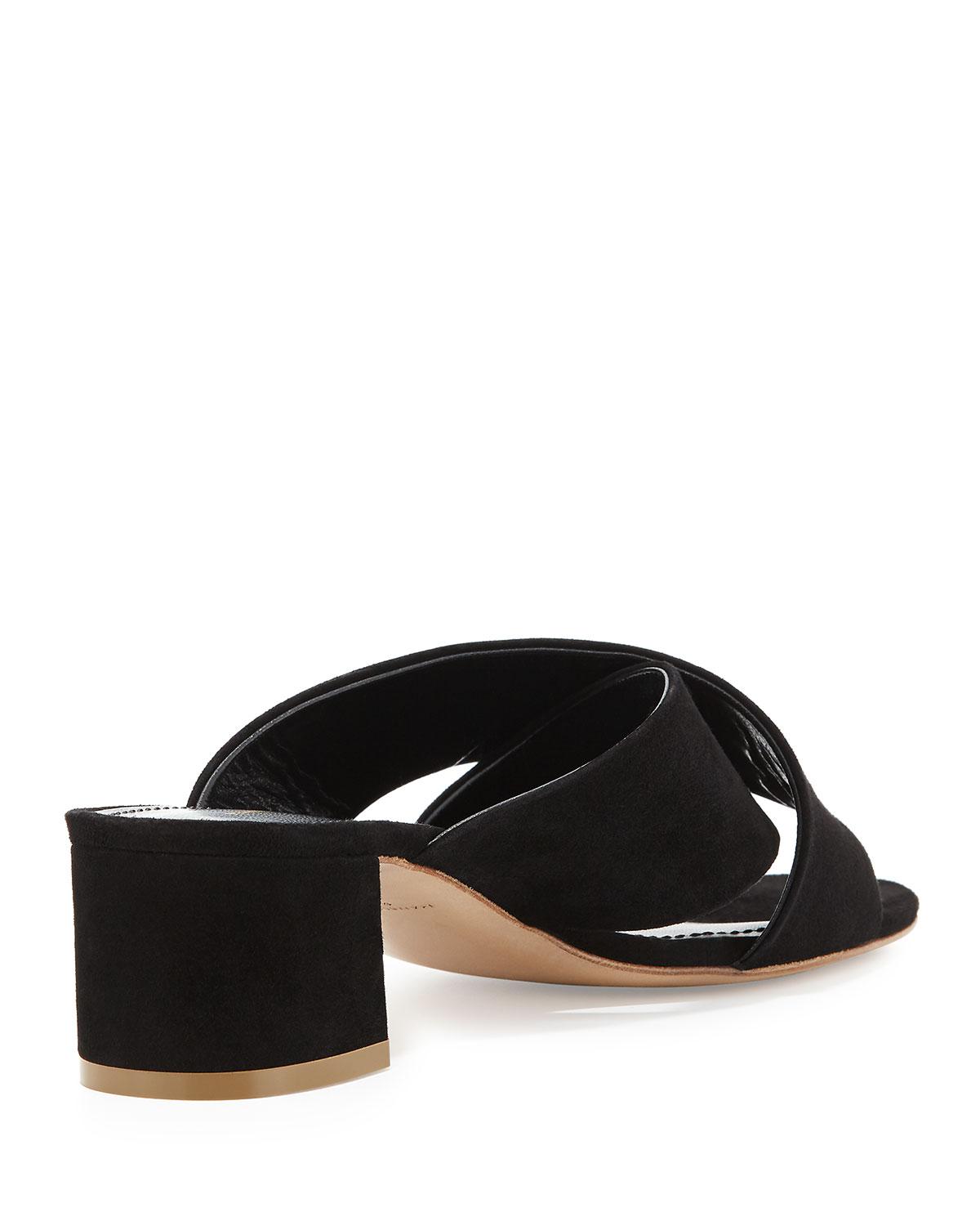 mansur gavriel suede slides