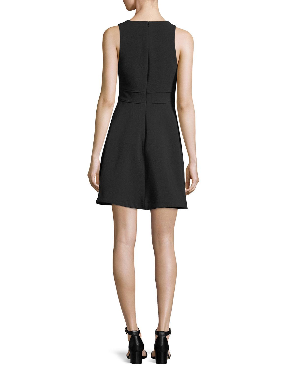 Lyst - Likely Bunker Sleeveless V-neck Fit-and-flare Cocktail Dress in ...