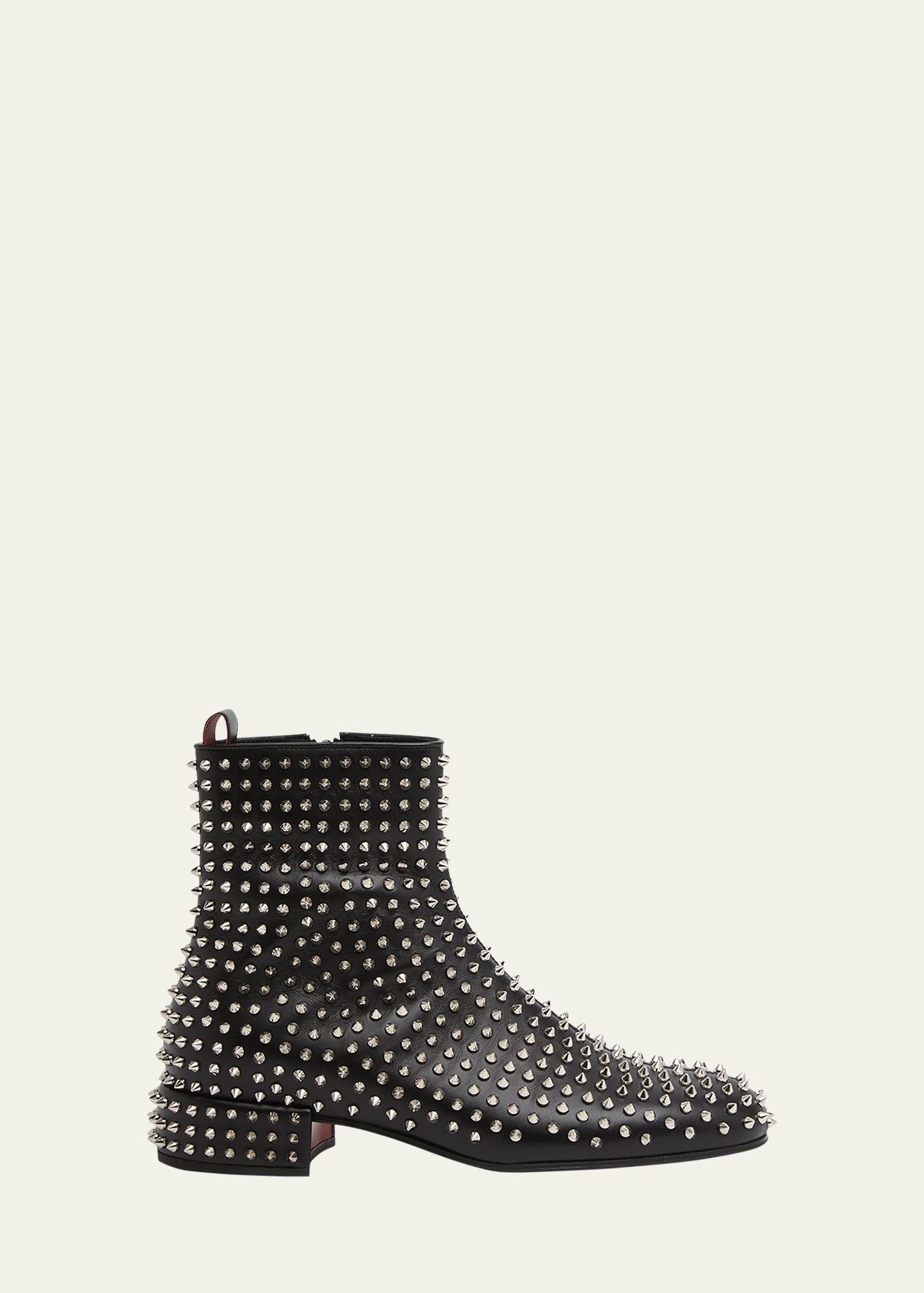 Louboutin boots studded sales
