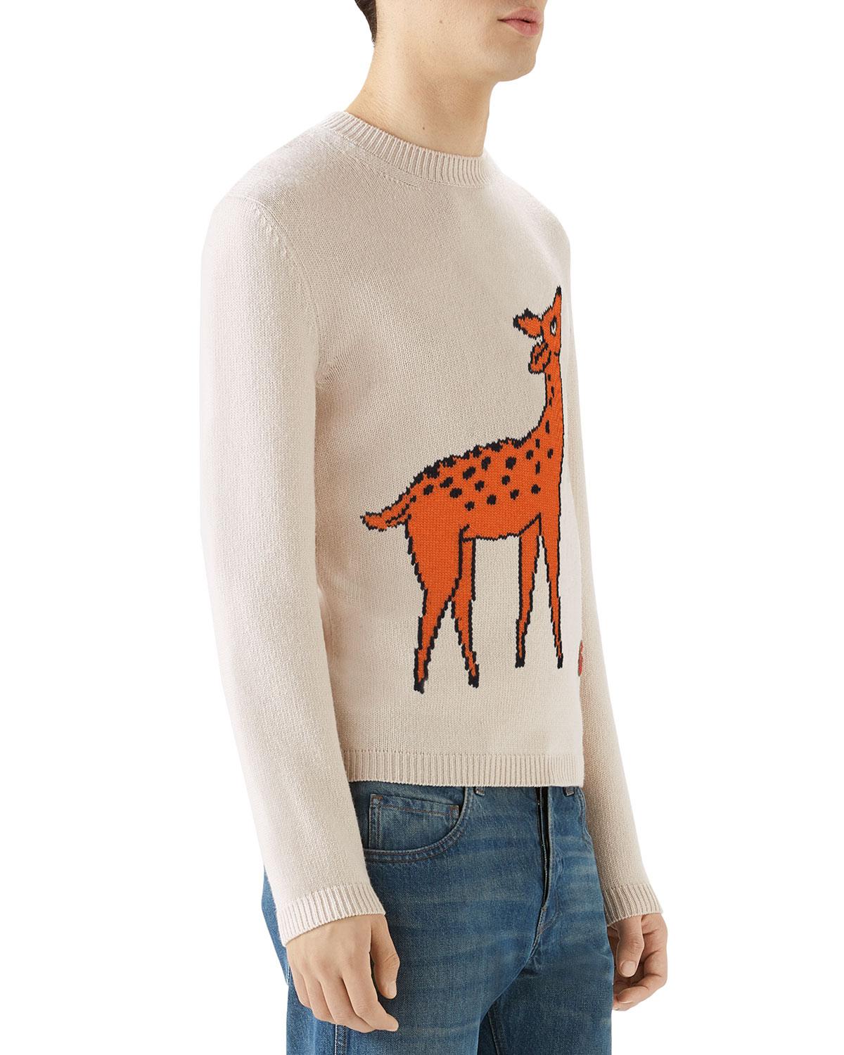 gucci deer sweater