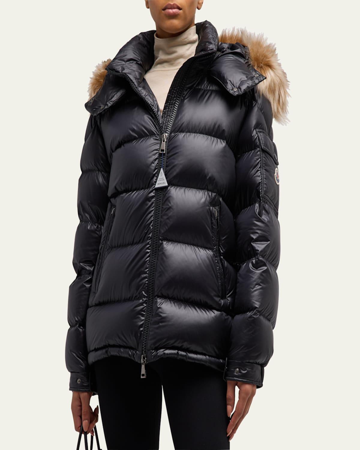 moncler fur puffer jacket