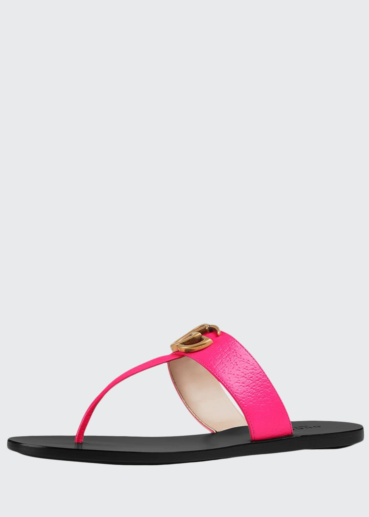 gucci neon pink sandals