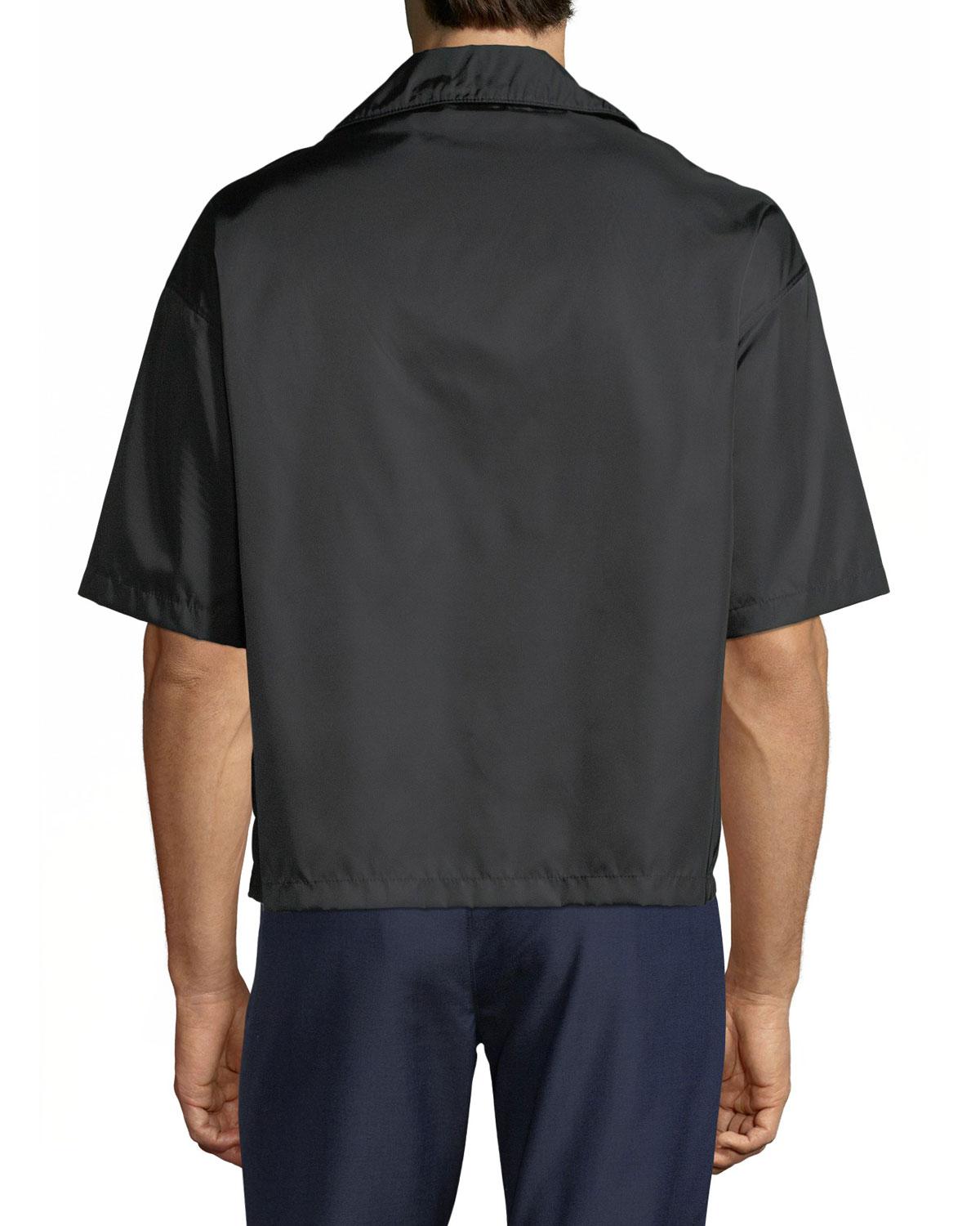 prada nylon short sleeve shirt