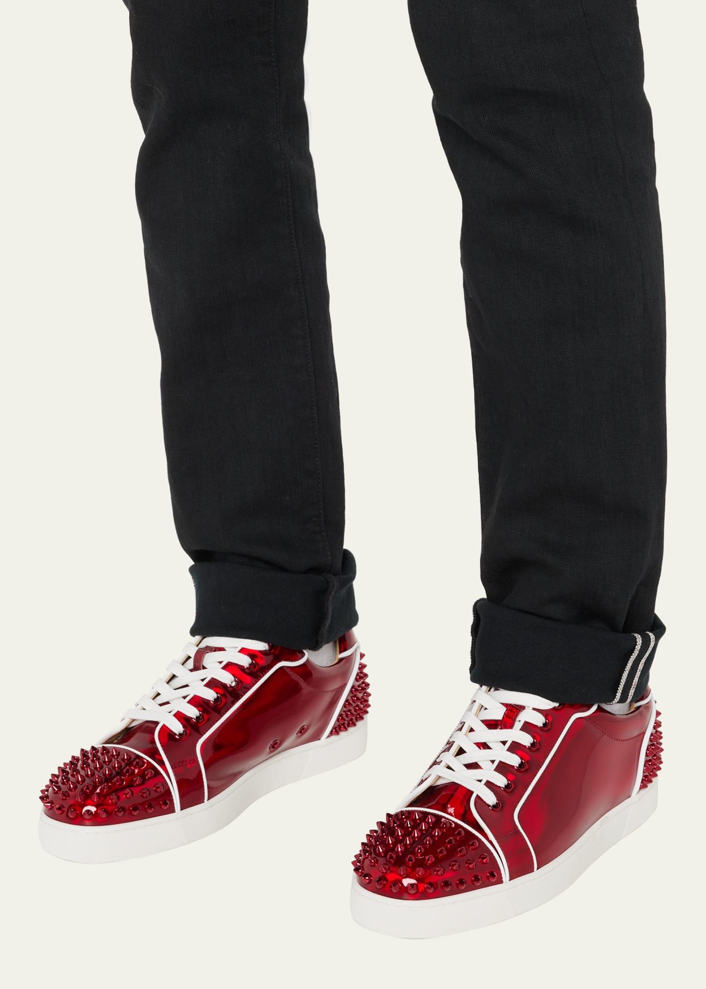 Christian Louboutin Seavaste 2 Spiked Leather Low-top Trainers in Red for  Men