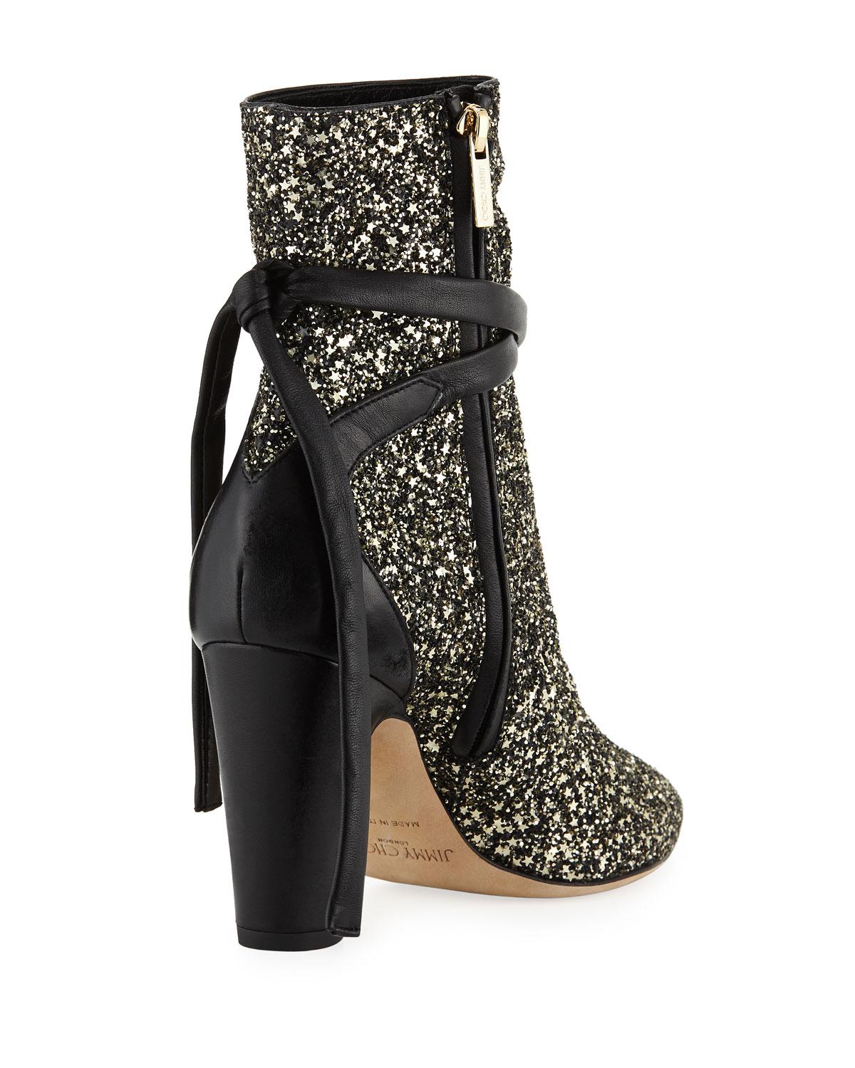 jimmy choo henrietta tie bootie