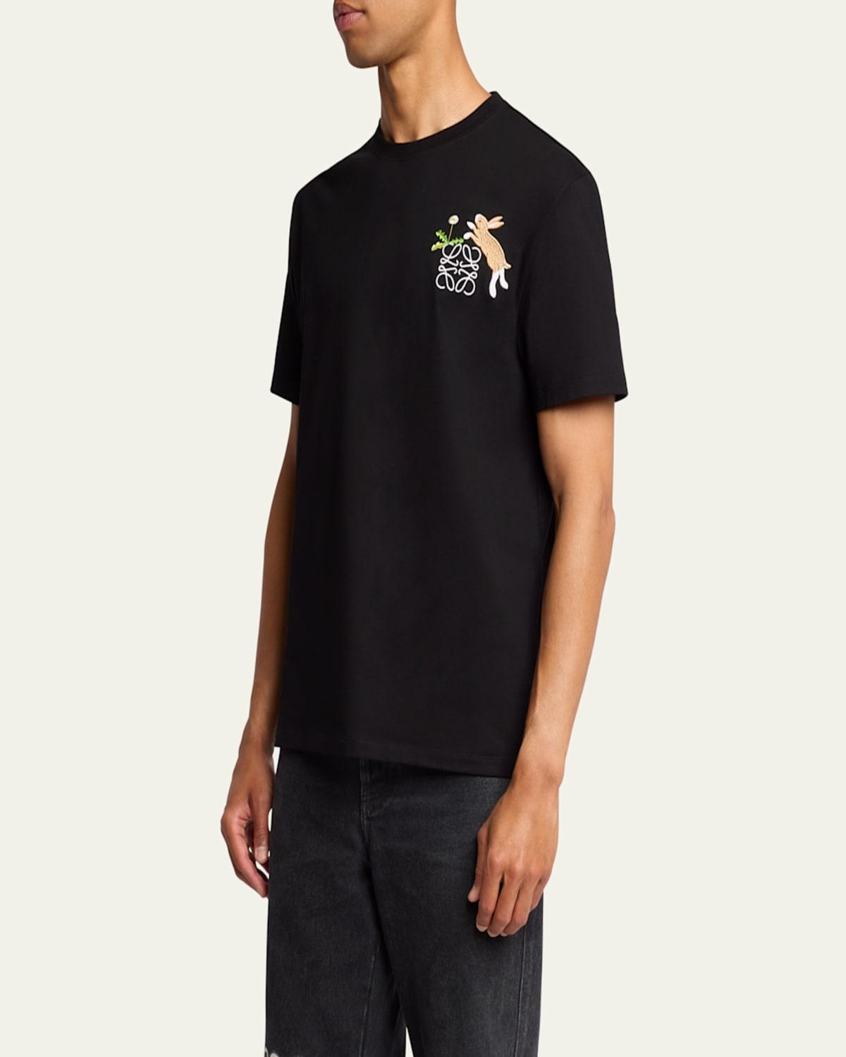 Loewe Suna Fujita Anagram Bunny T-Shirt, 100% Cotton, Size