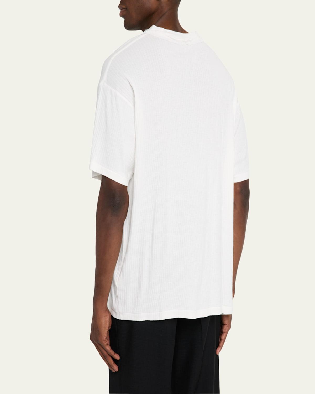 Bode Ribbed Bead-Trim Salt Marsh T-Shirt in White for Men | Lyst