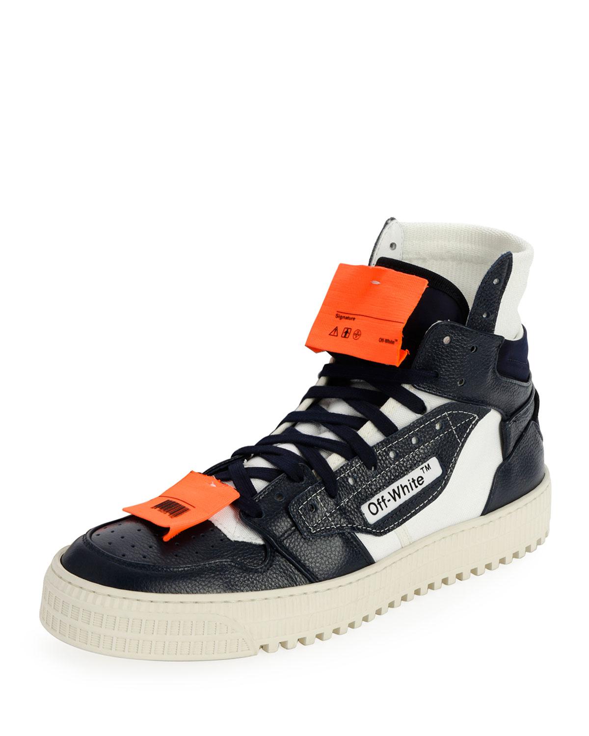 off white sneakers with tag