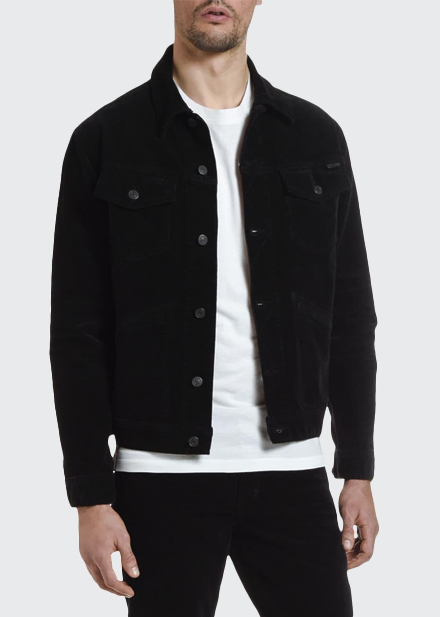 black corduroy jean jacket