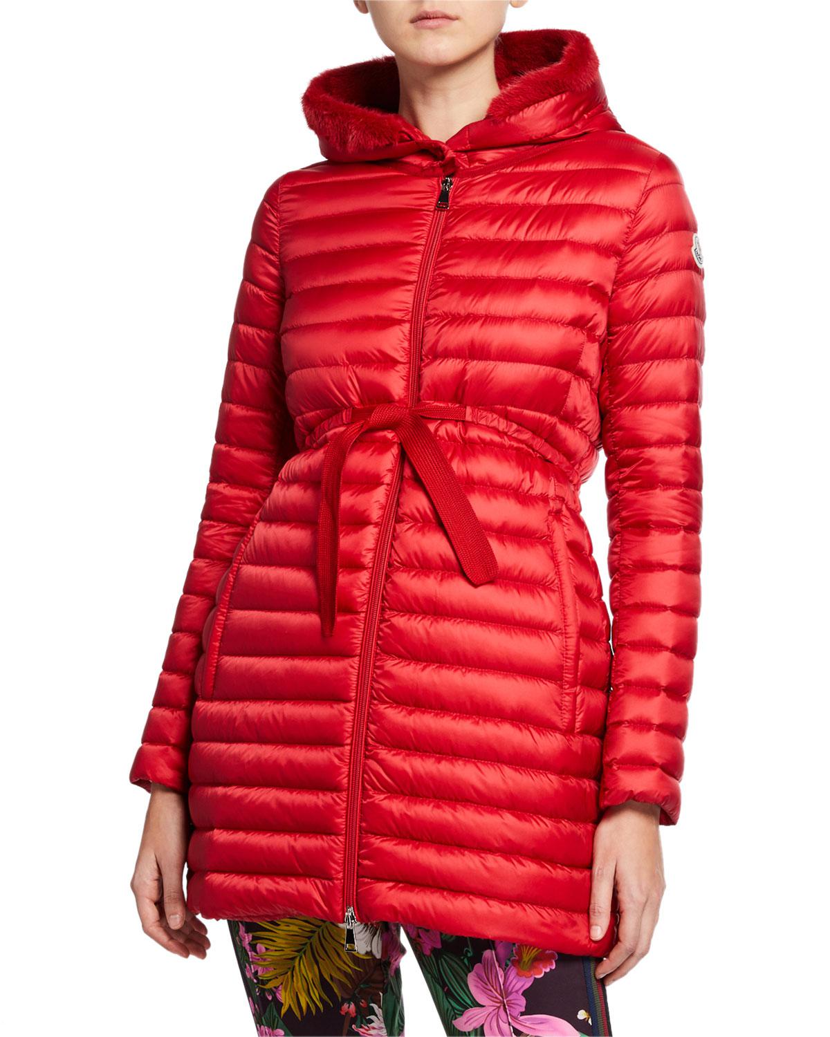 moncler barbel hooded puffer coat