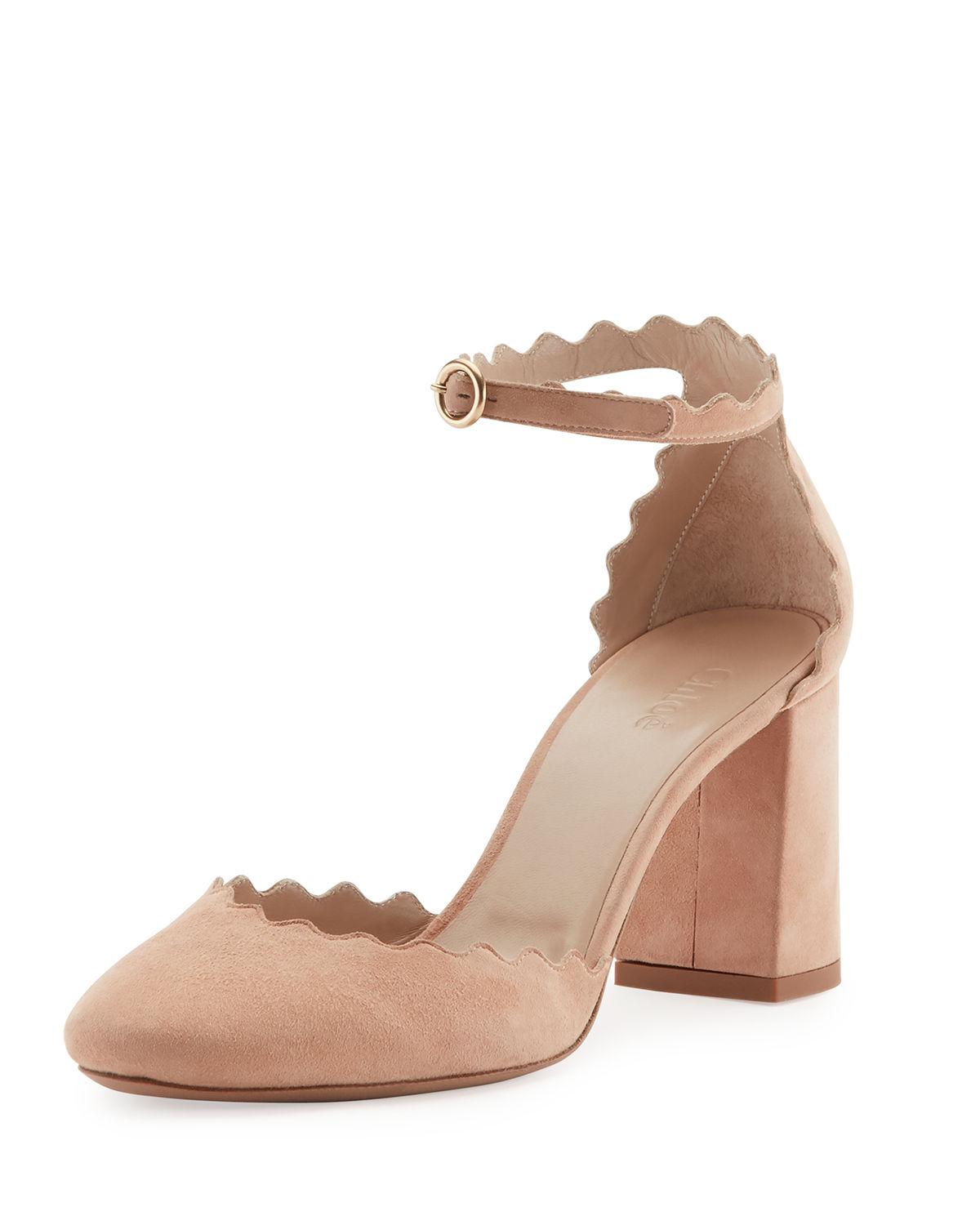 scalloped pumps