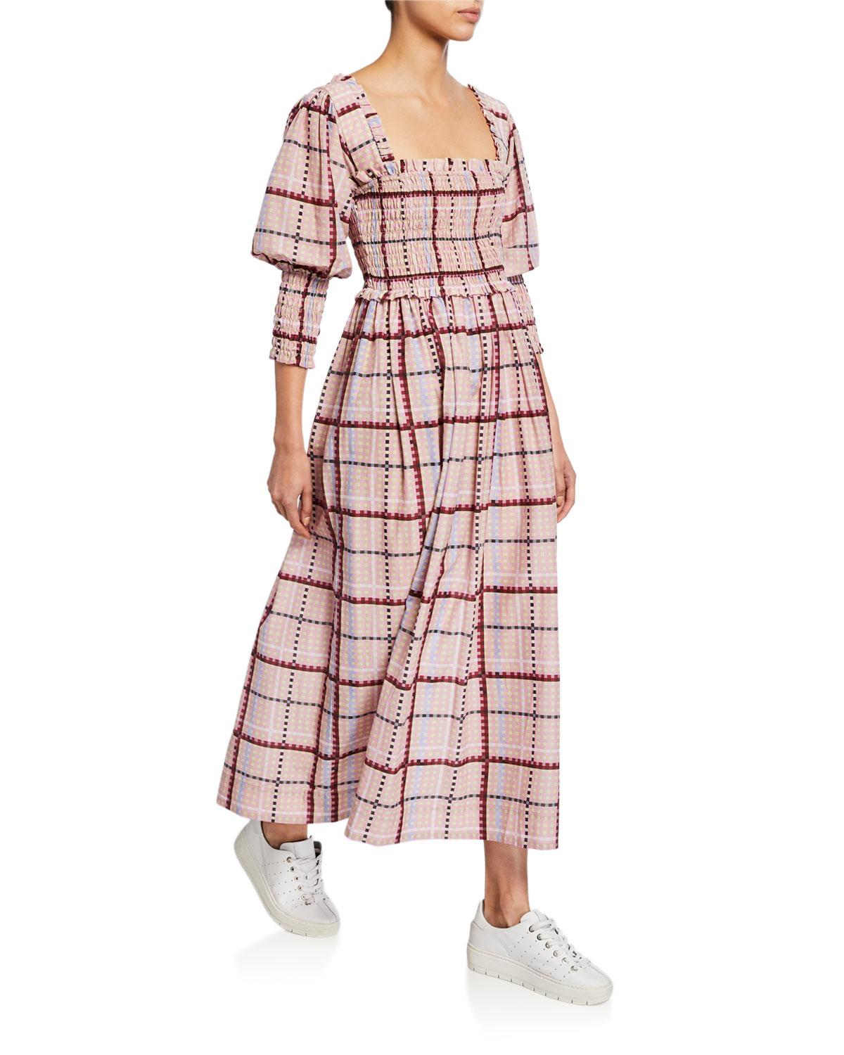 ganni cotton dress