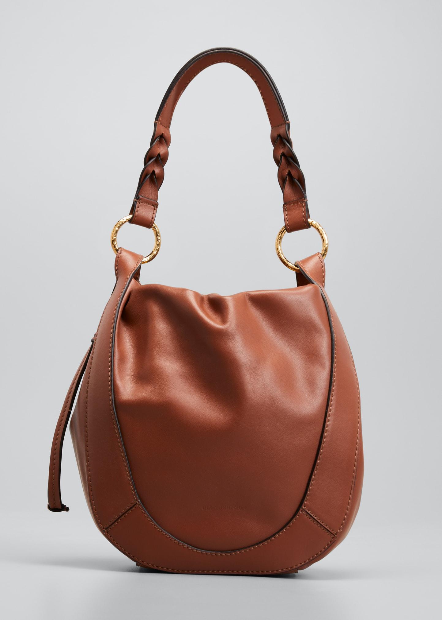 Ulla Johnson Hilma Leather Drawstring Bucket Bag in Brown Lyst