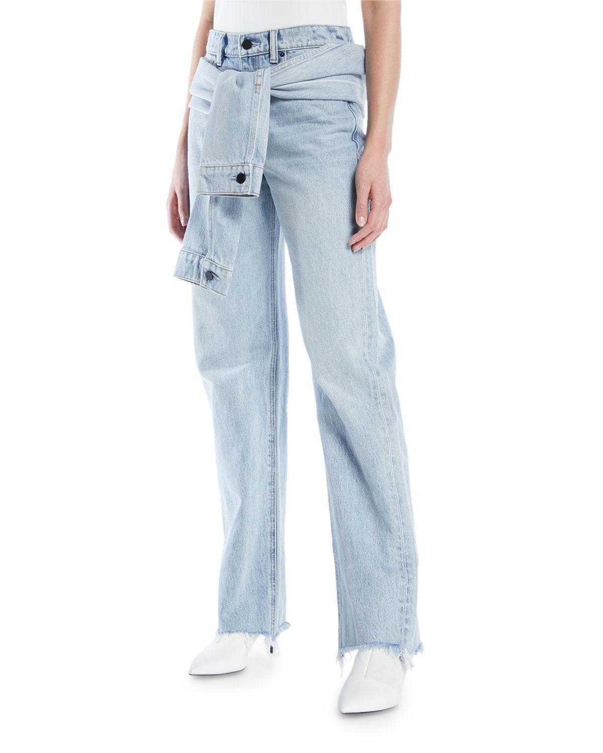 alexander wang wide leg jeans