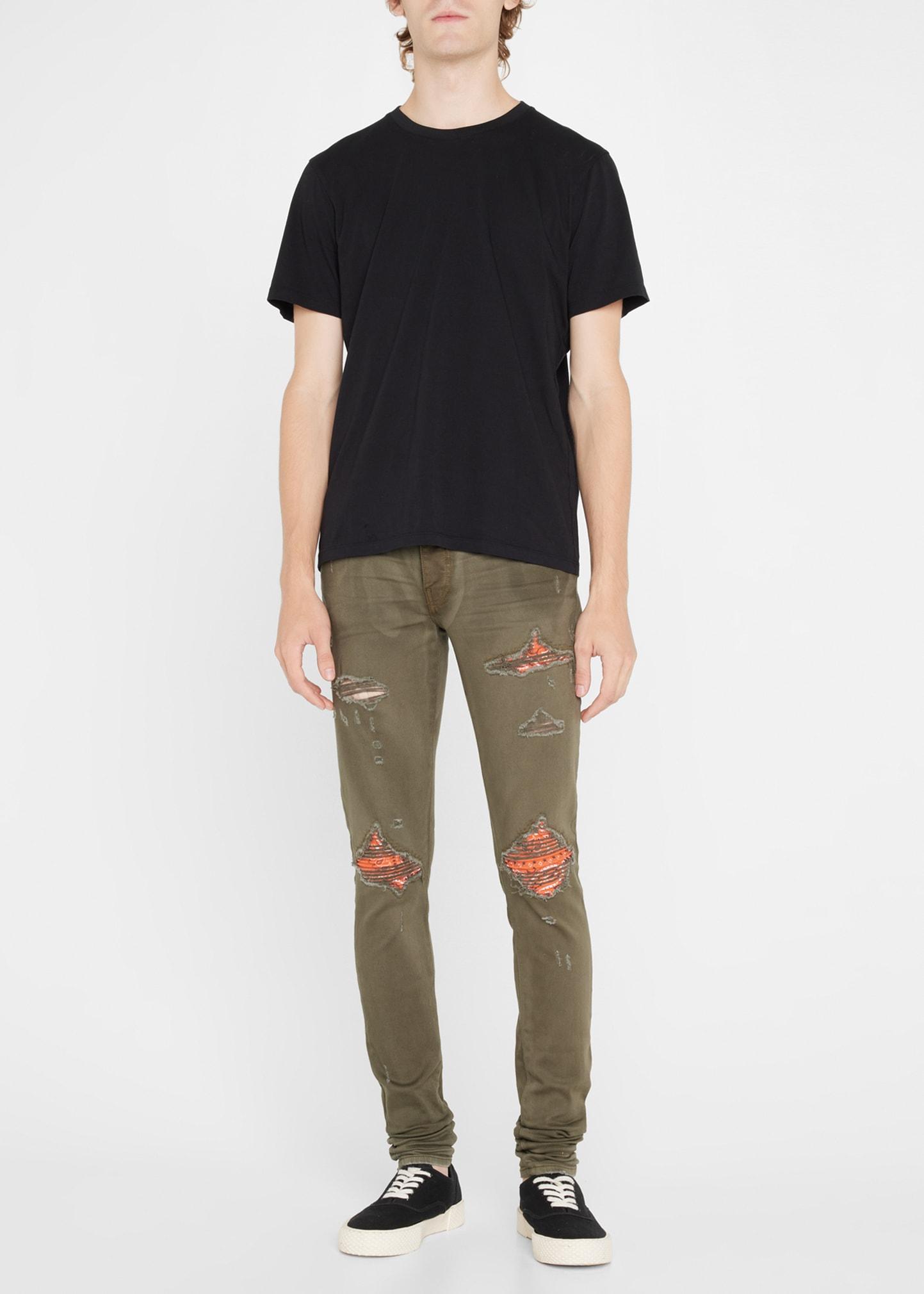 Amiri bandana crystal jeans sales