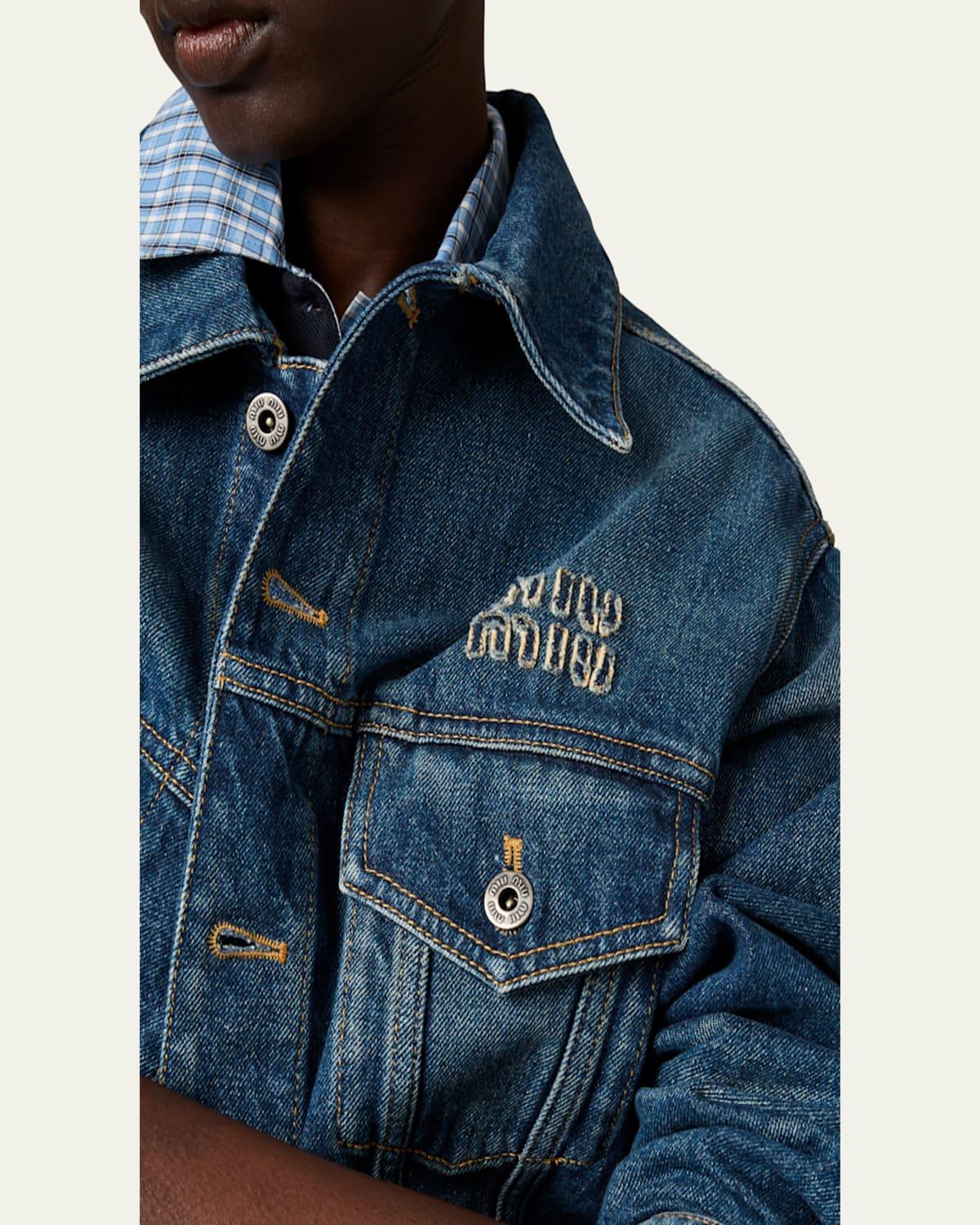 Miu Miu Jean and denim jackets for Women | Online Sale up to