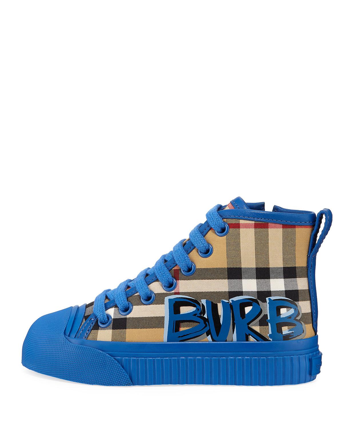 blue burberry shoes