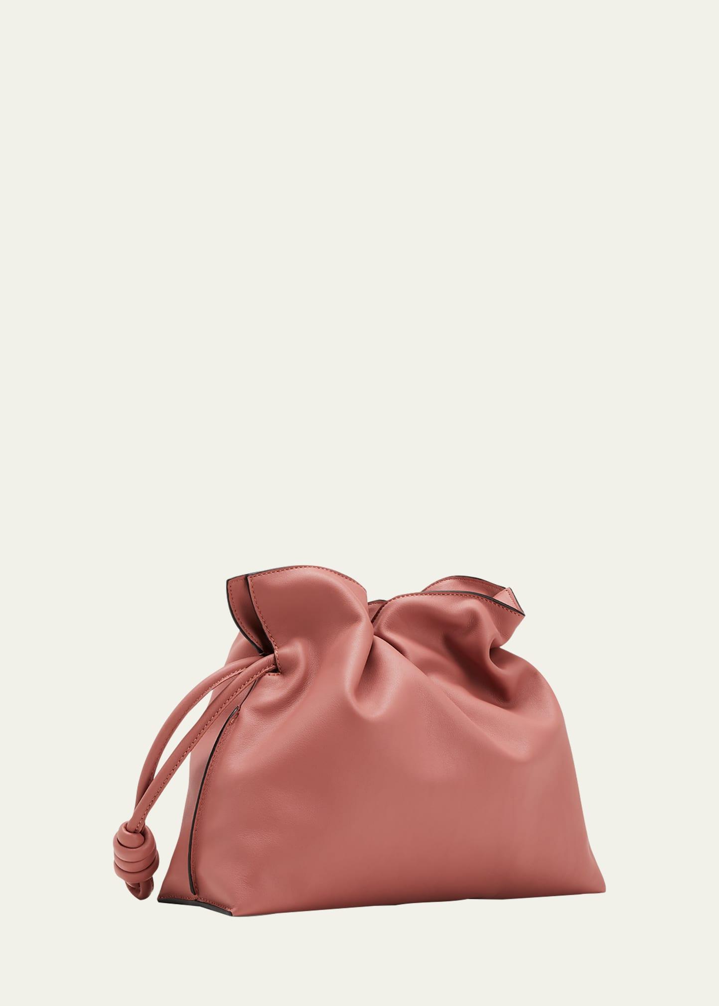 Loewe Flamenco Drawstring Knot Clutch Bag in Pink | Lyst