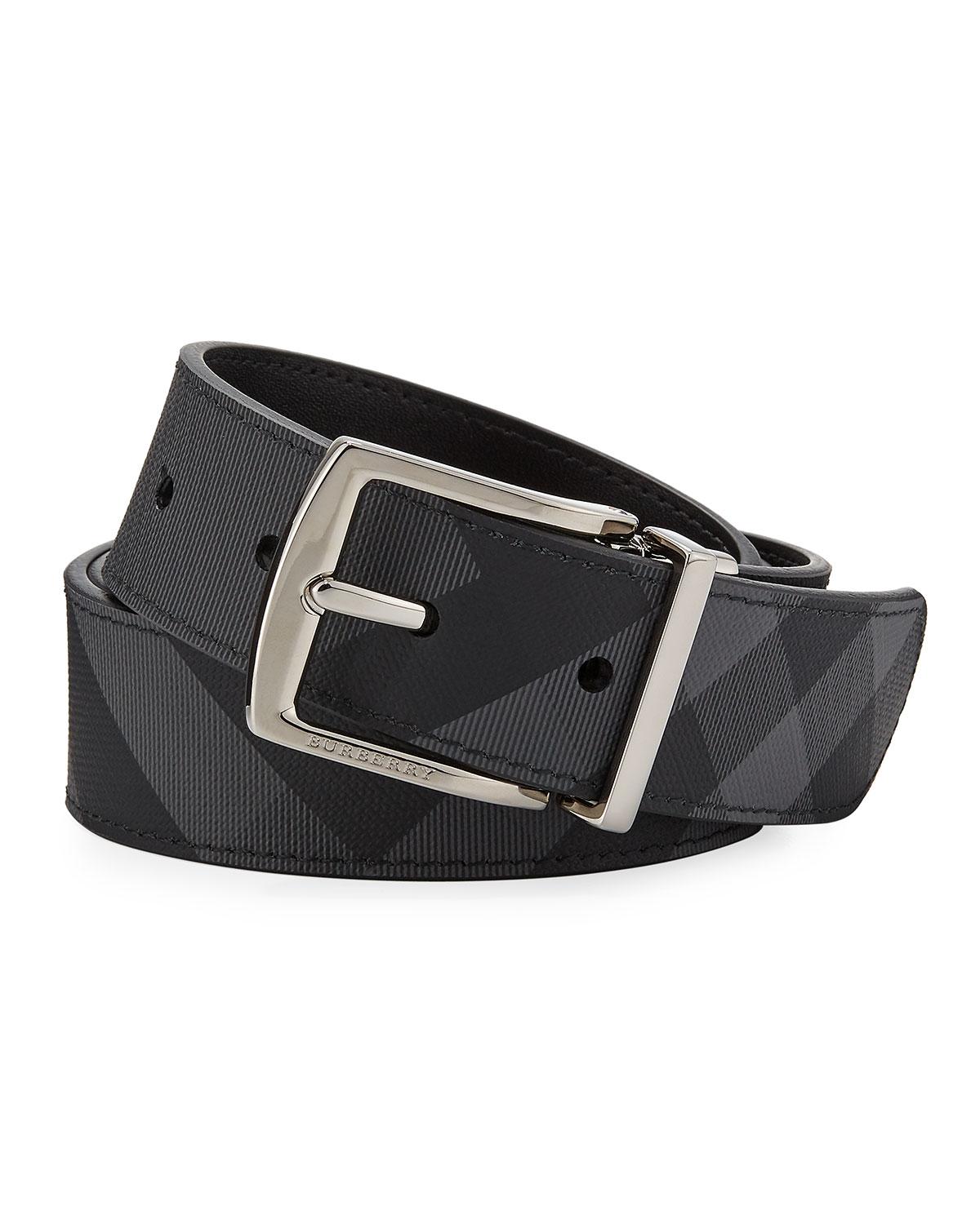 black burberry belt