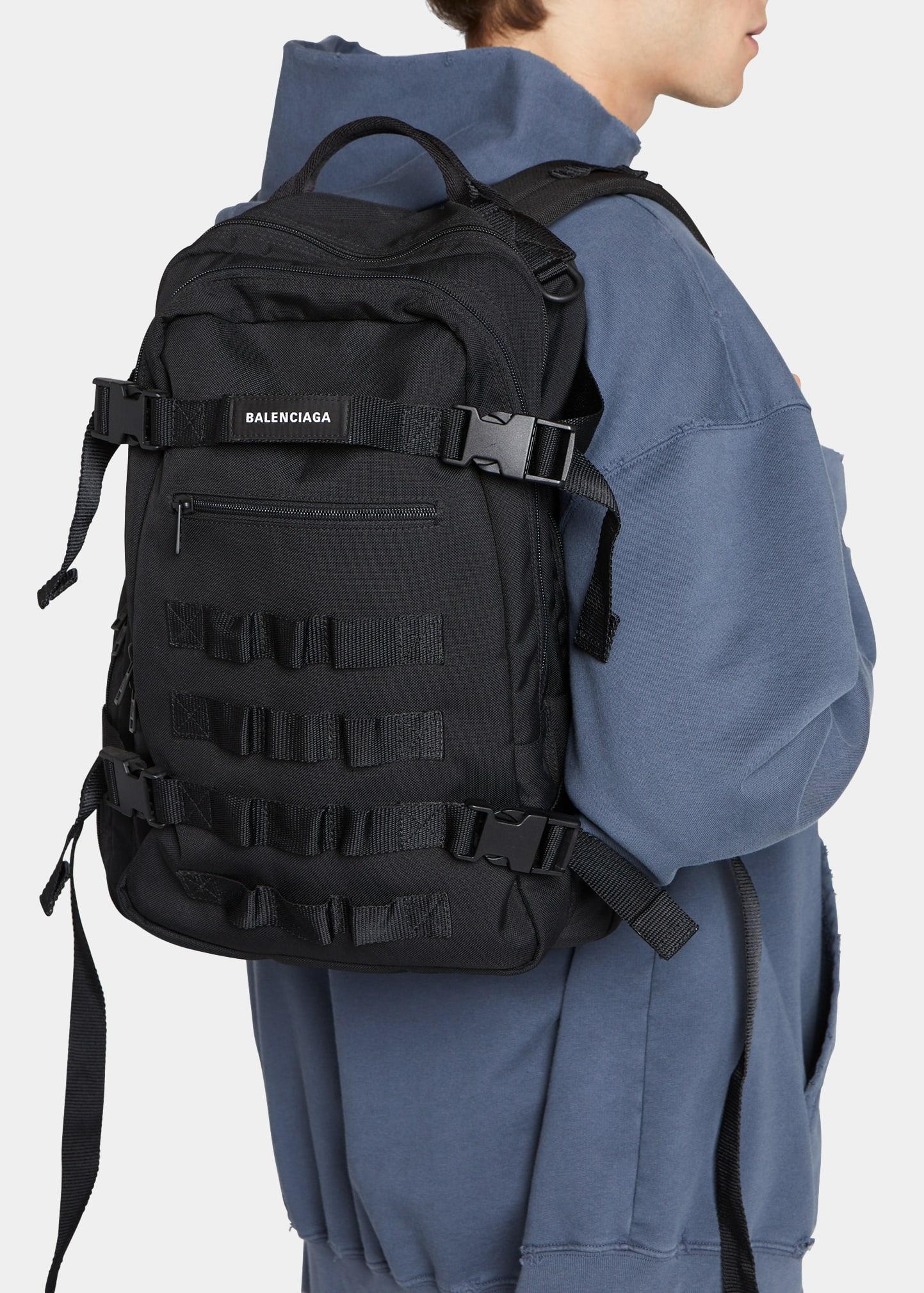 Balenciaga Army Sling Backpack in Black for Men Lyst