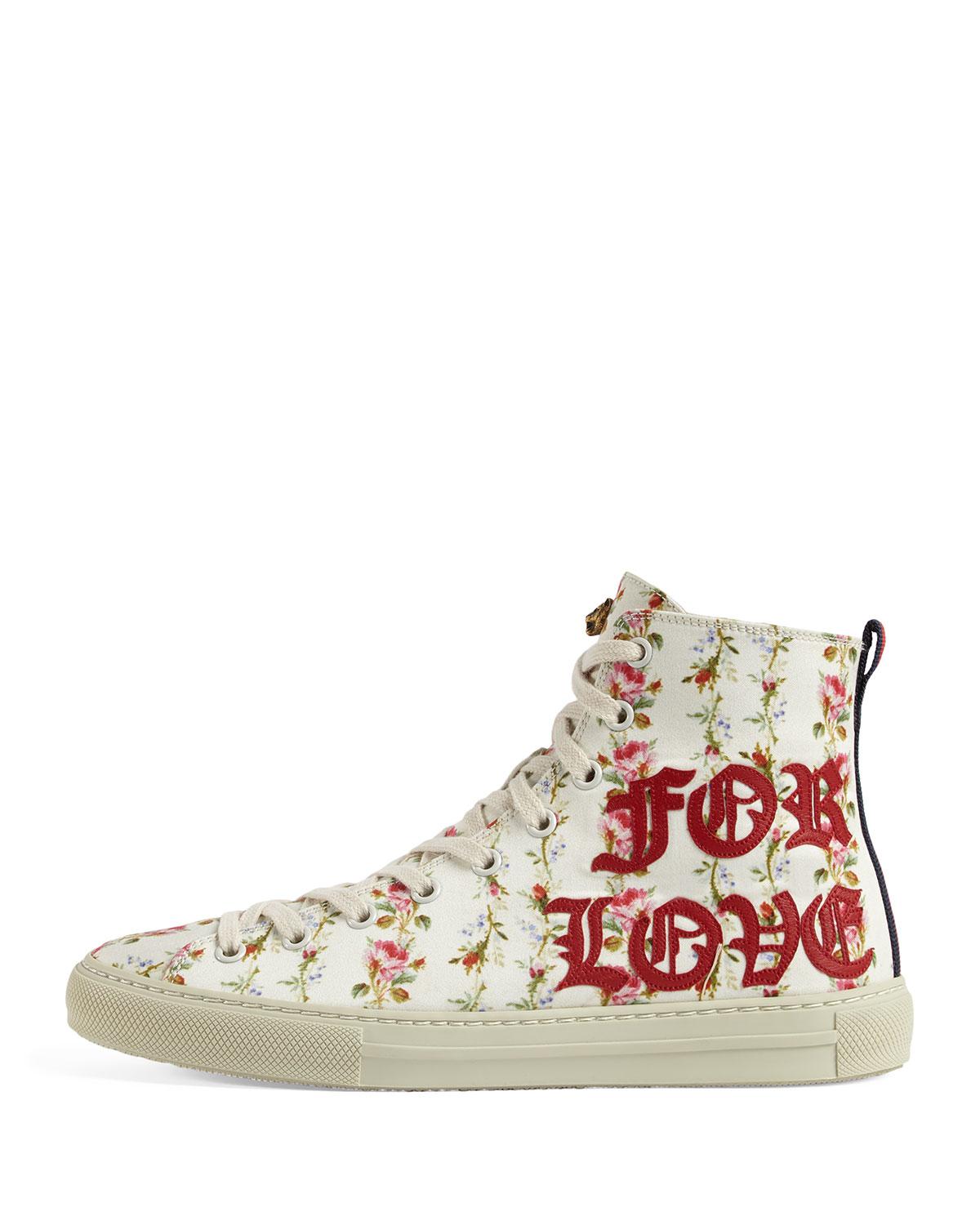 Download Gucci Canvas Major Blind For Love High-top Sneaker in ...
