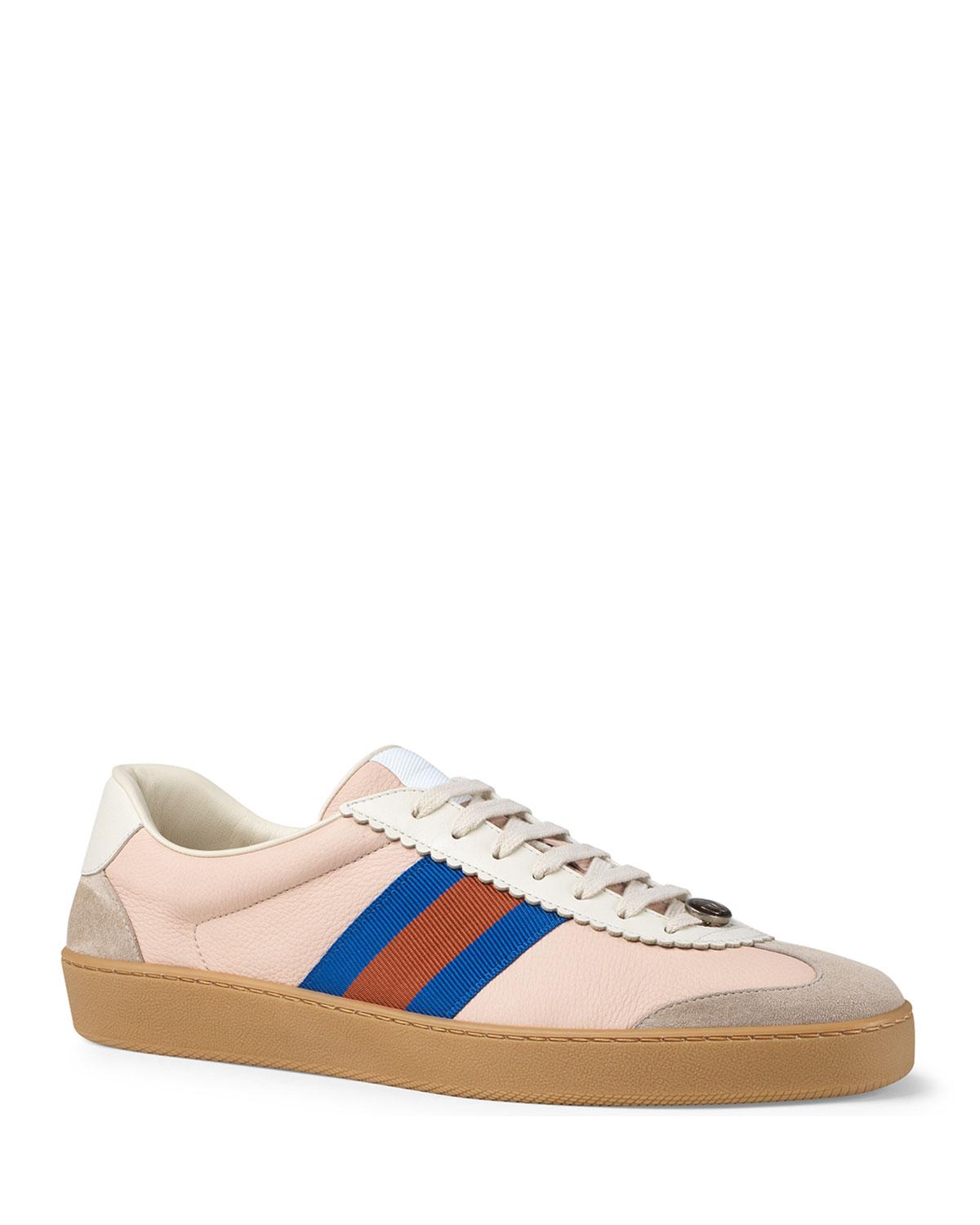 Gucci Leather And Suede Sneakers in 