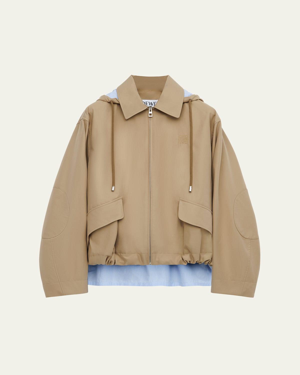 ジャケット LOEWE KHAKI JACKET WITH SLIT ON THE BACK Loewe Casual jackets for Women | Online Sale up to 30% off