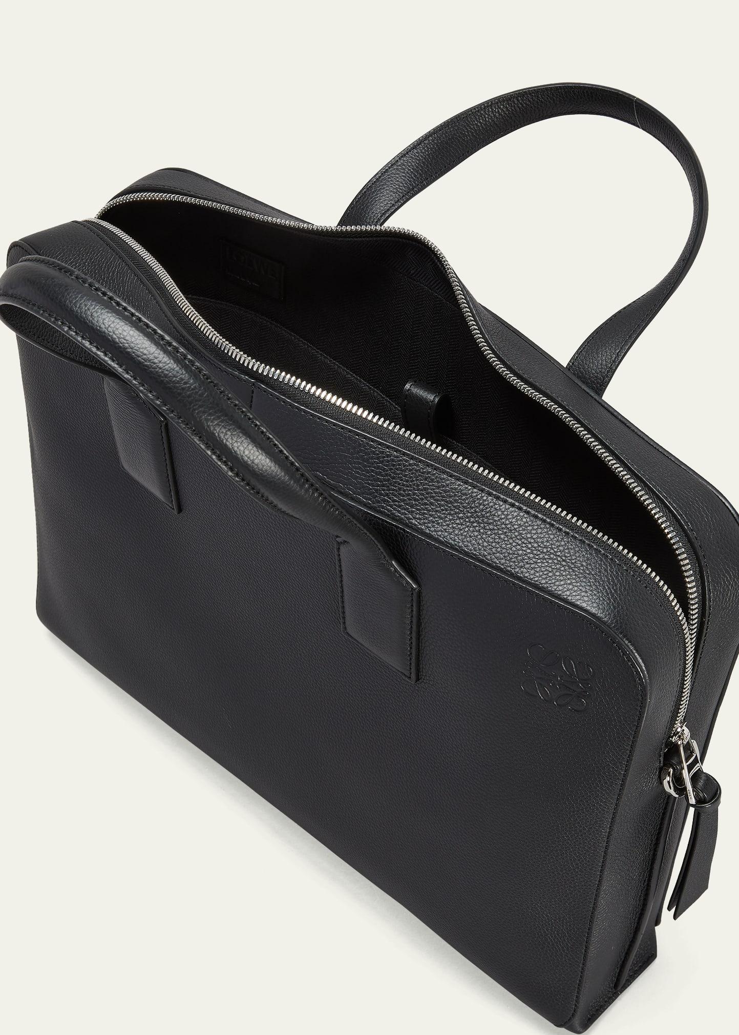 Loewe Goya Thin Leather Briefcase - Black