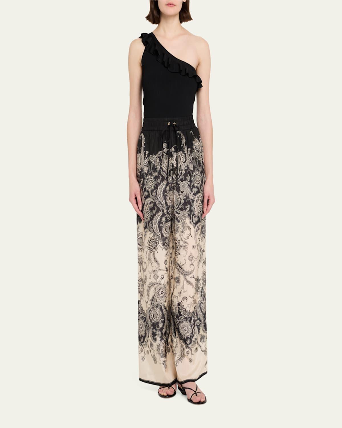 Zimmermann Rhiannon Relaxed Silk Pants | Lyst