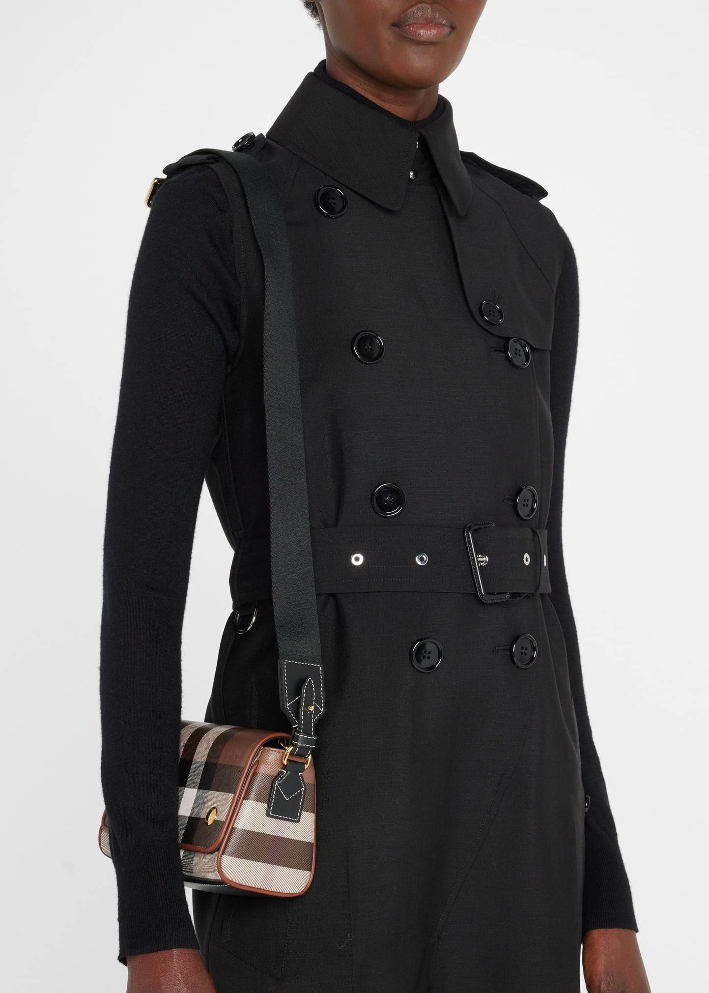 Burberry Dorset Check Canvas Crossbody Bag Lyst