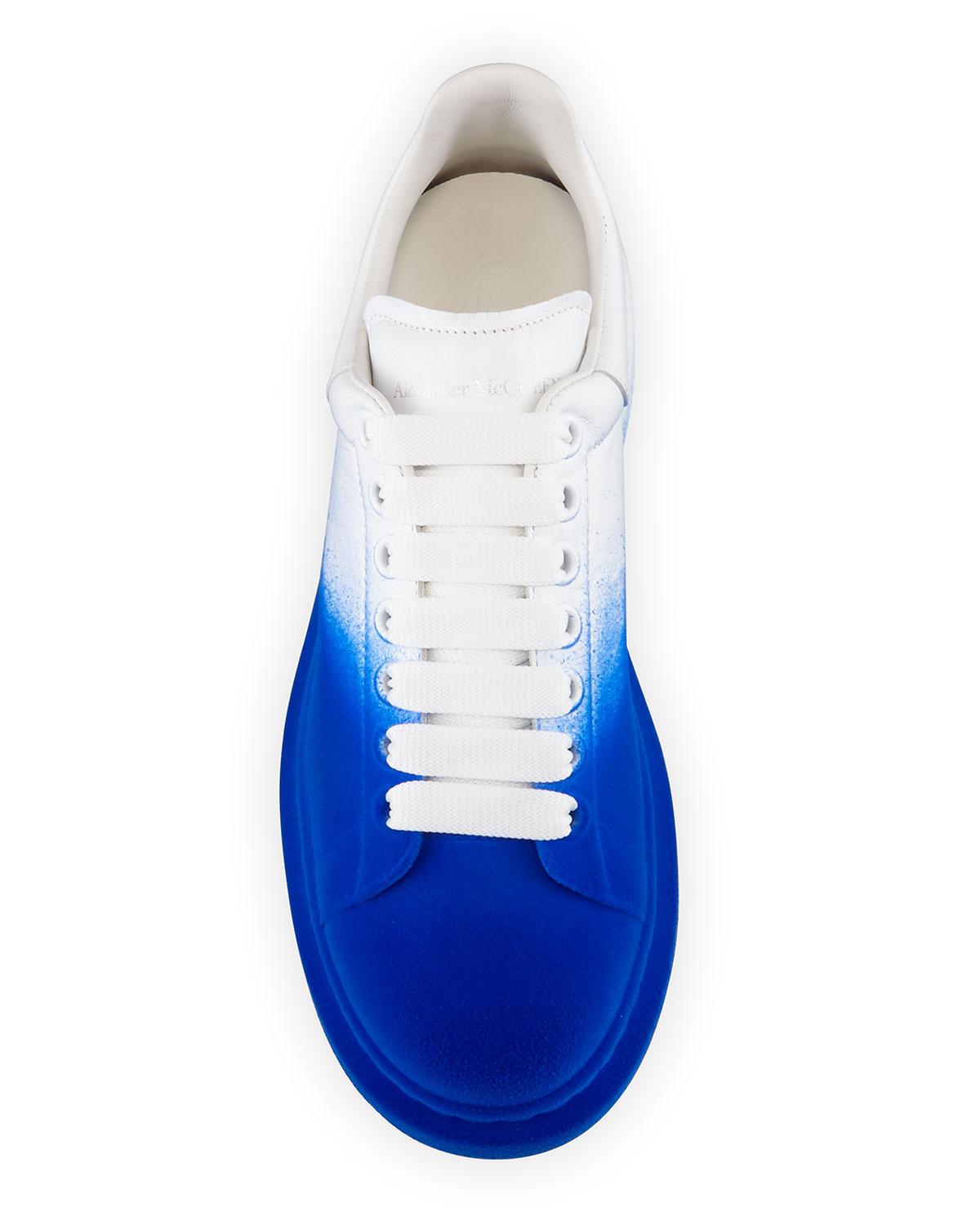 white and blue alexander mcqueen's