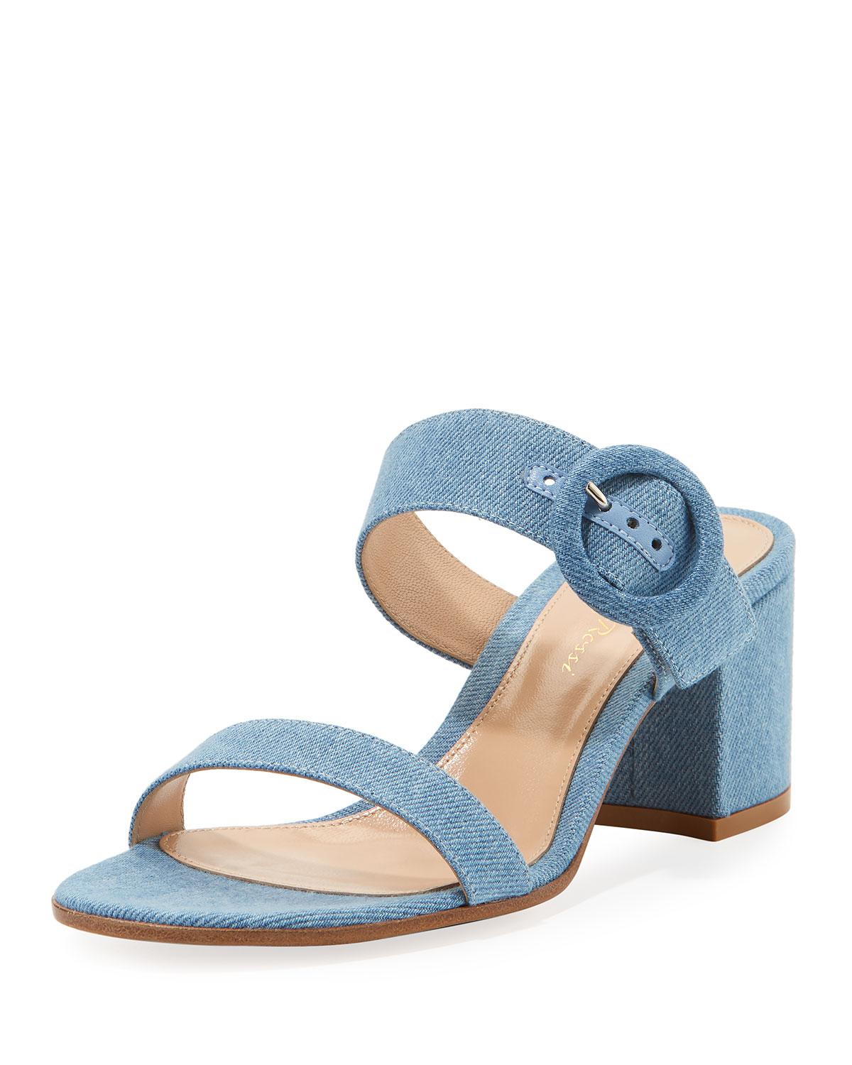 gianvito rossi denim booties
