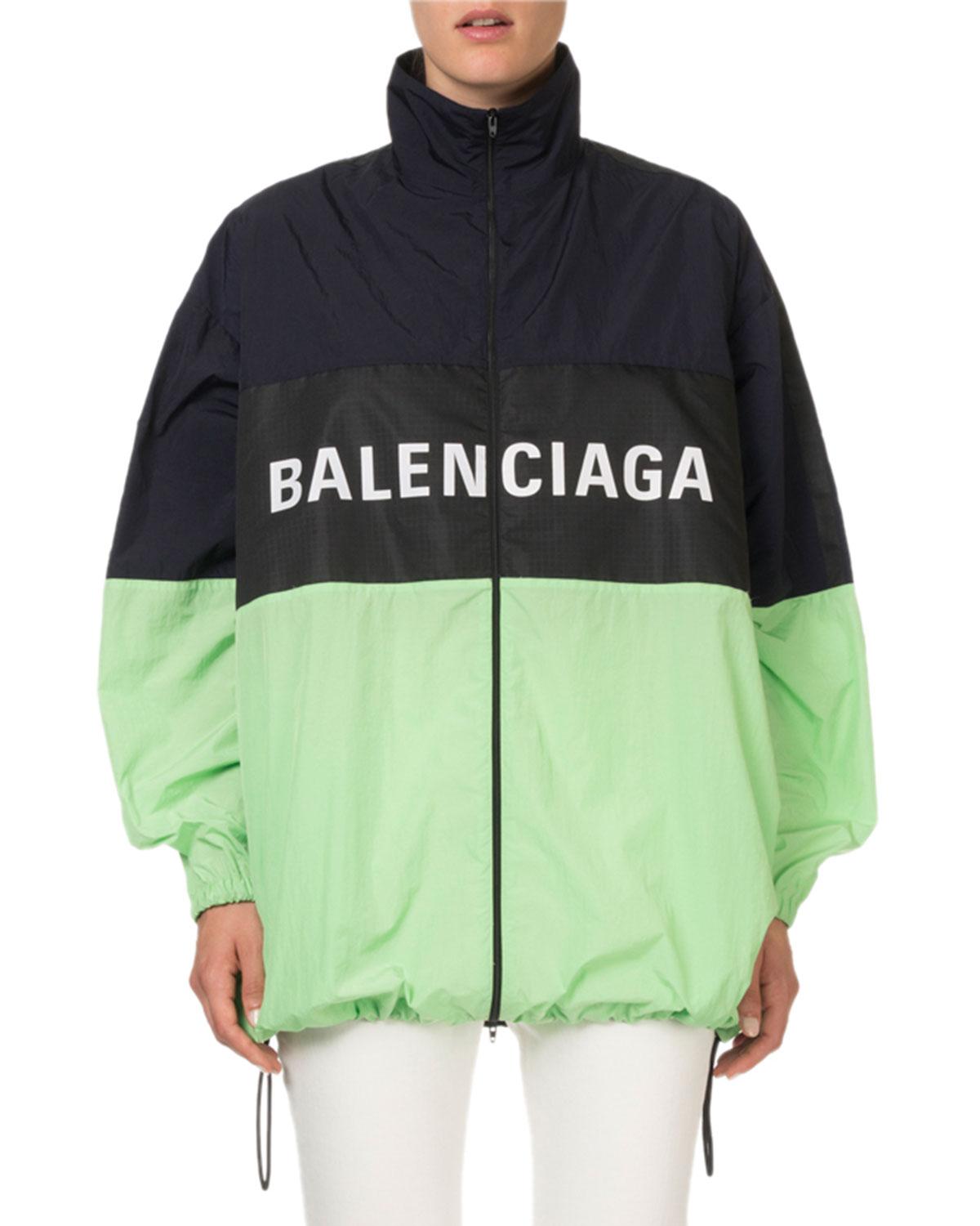 balenciaga large logo jacket