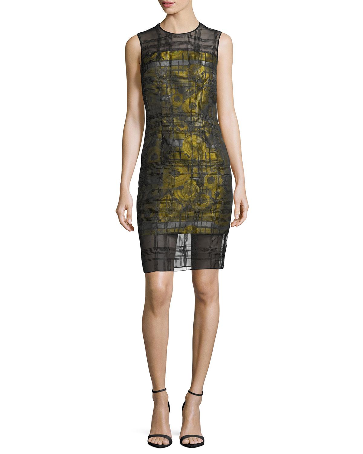 carmen marc valvo green dress