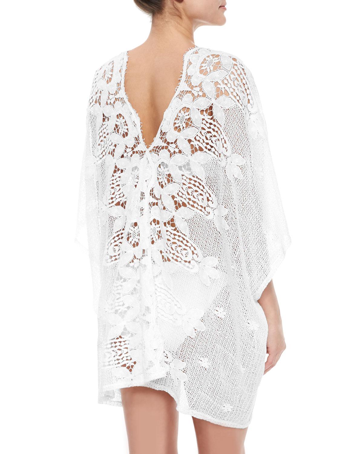 white caftan cover up