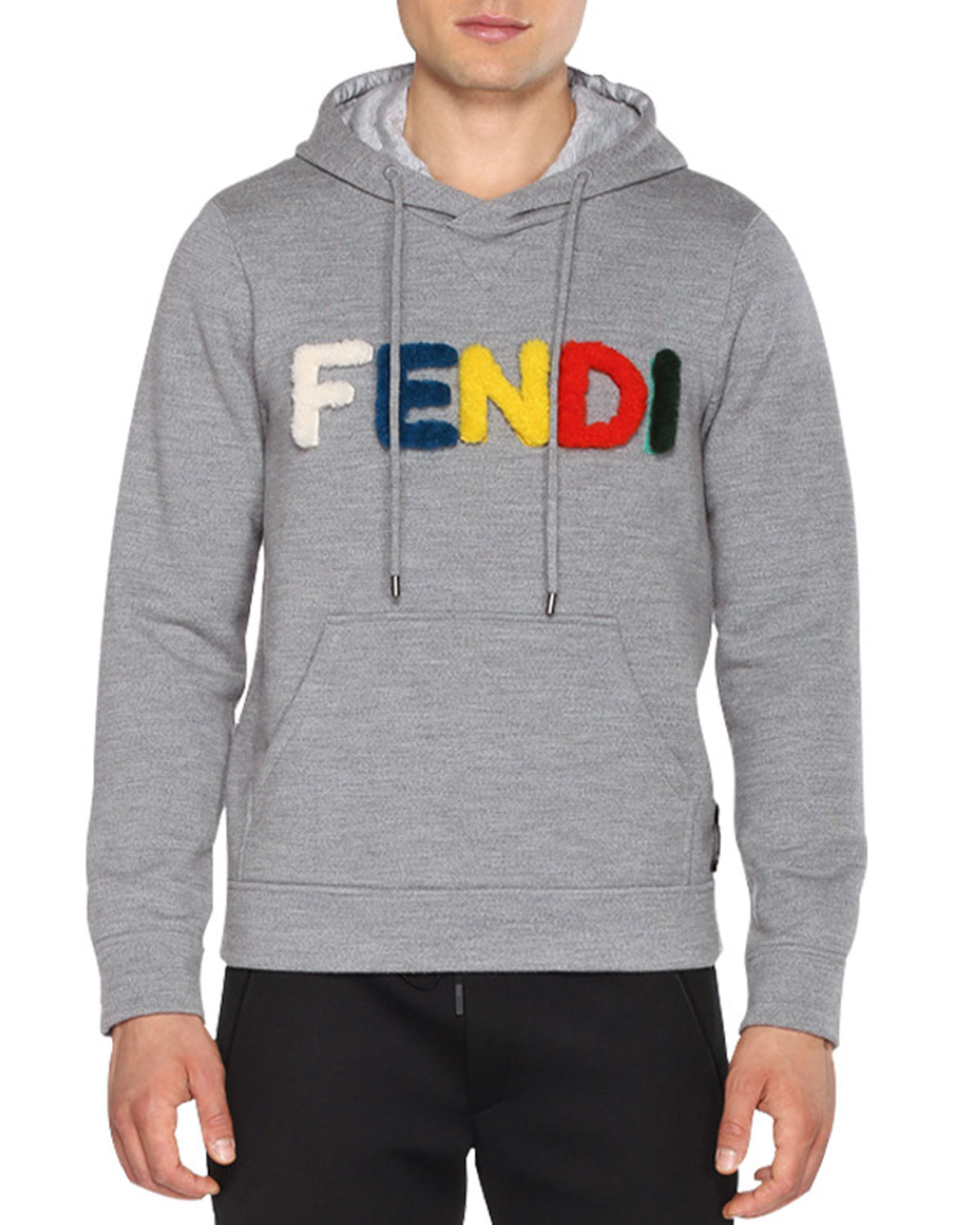 Fendi Fur Shearling-logo Pullover 