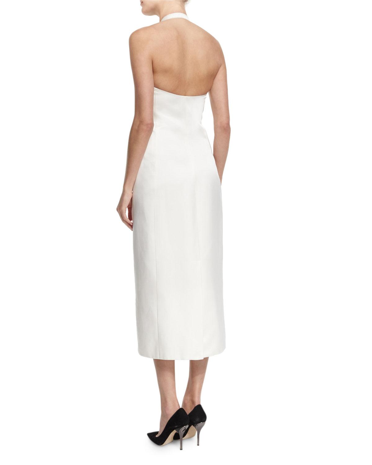 the row white gown