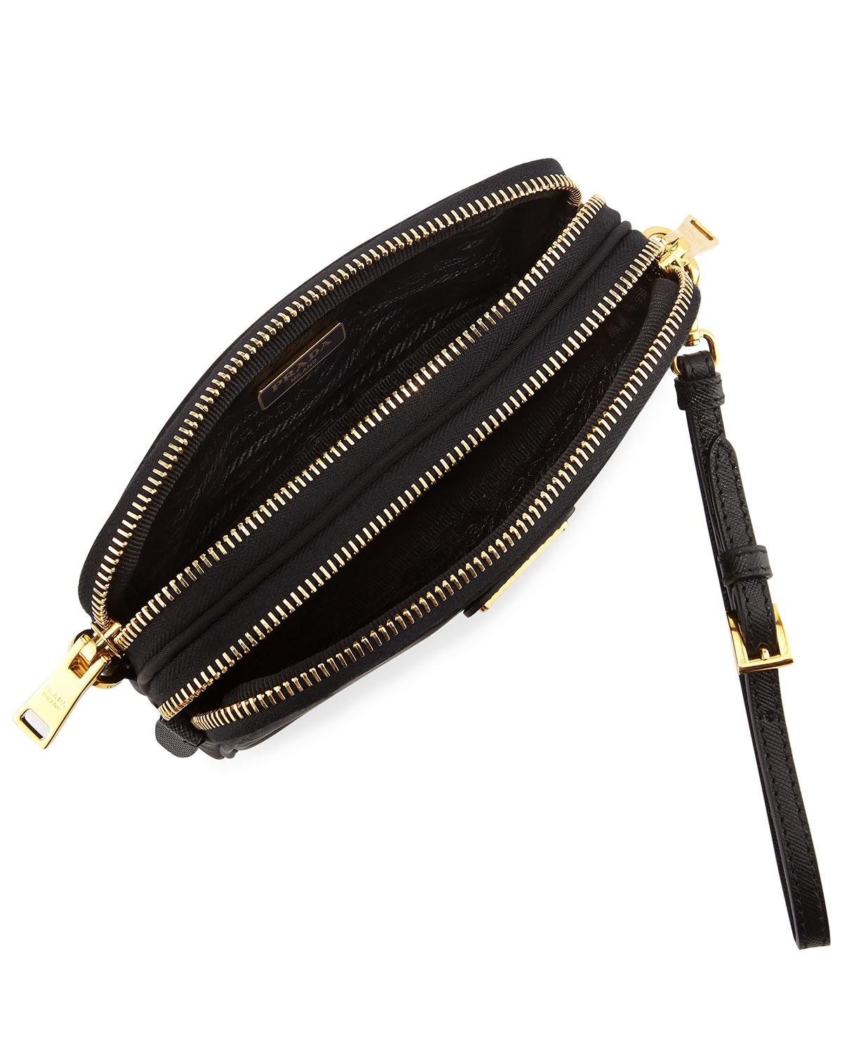 prada double compartment crossbody