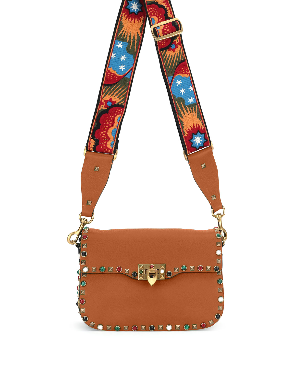 valentino rockstud guitar strap