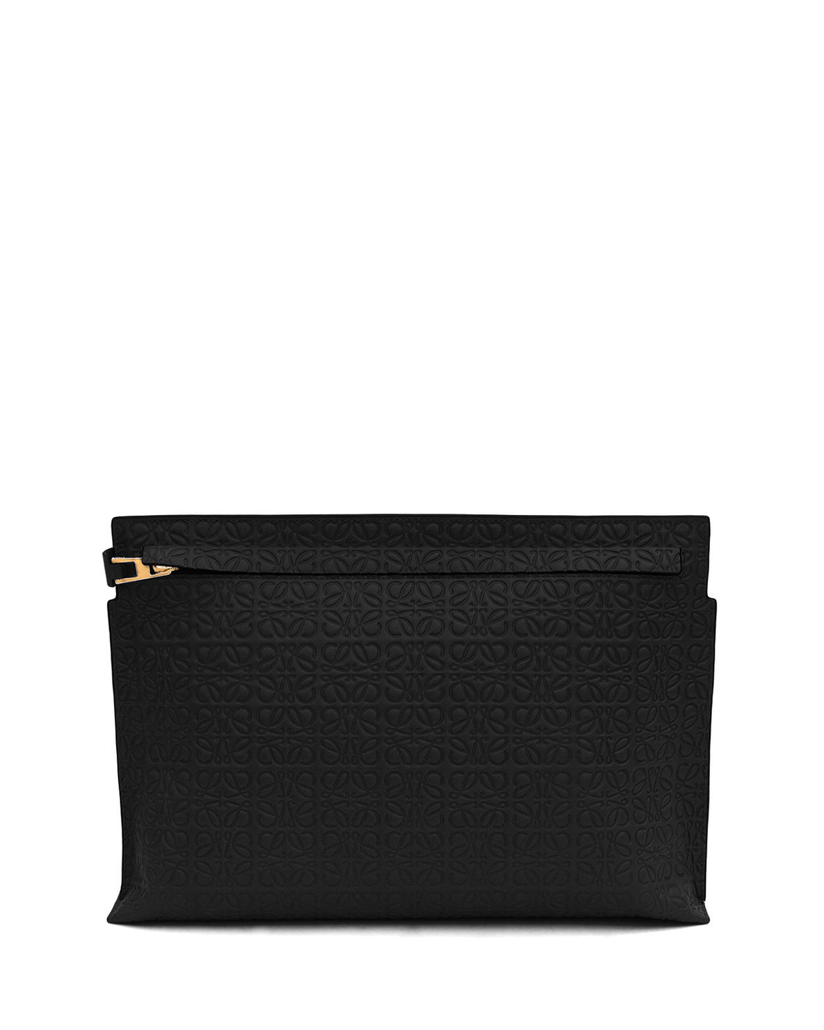 Loewe Leather T Pouch Clutch Bag in Black - Lyst
