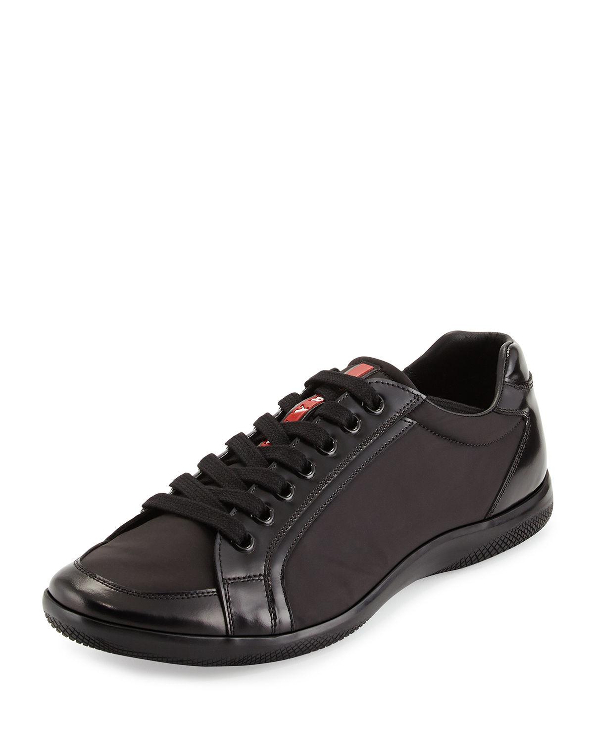 prada nylon low top sneakers